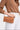 Rose Crossbody - Clutch  / Cognac 